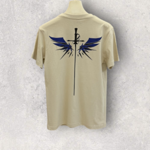 2 Colored Winged Beige T-Shirt