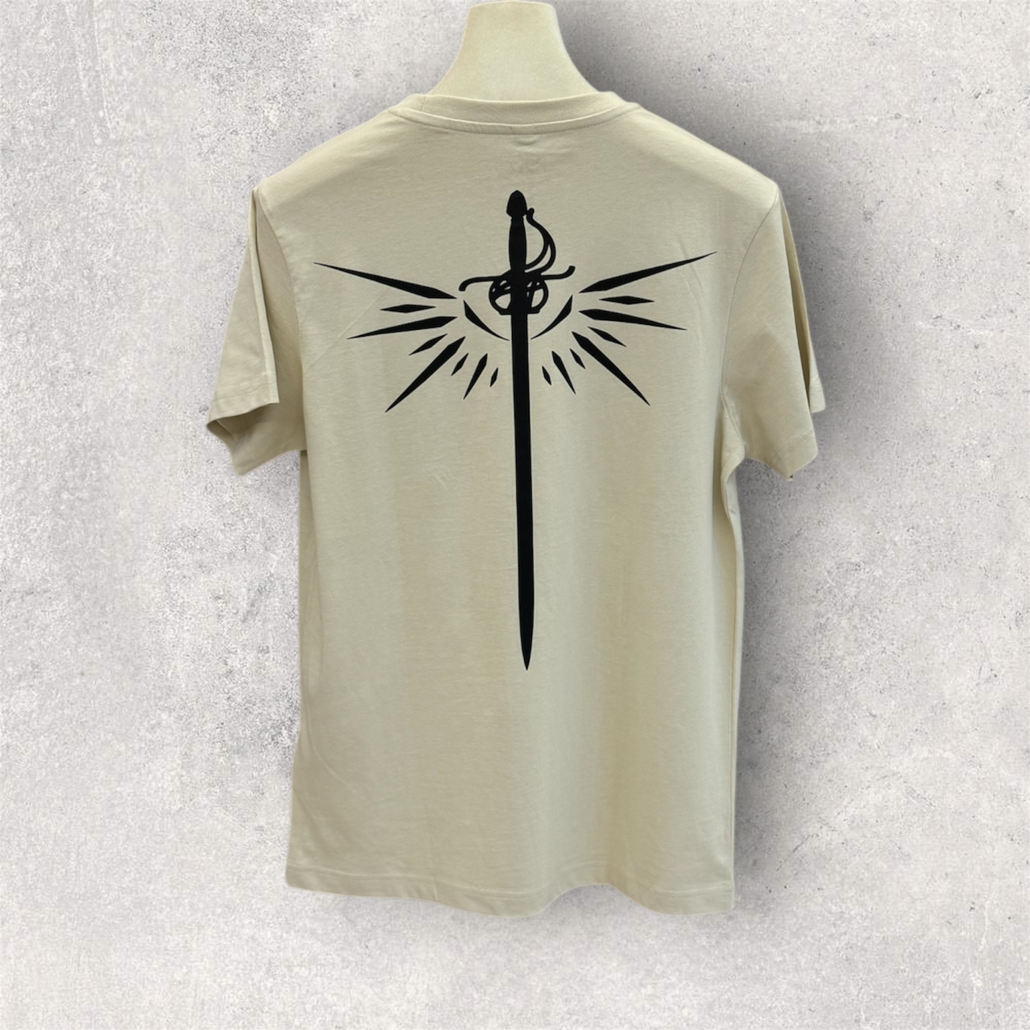 Winged Sword Beige T-Shirt